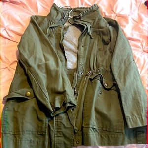 LOFT - olive green parka